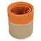 Honey Can Do Orange & Beige Paper Straw Nesting Baskets with Handles Set